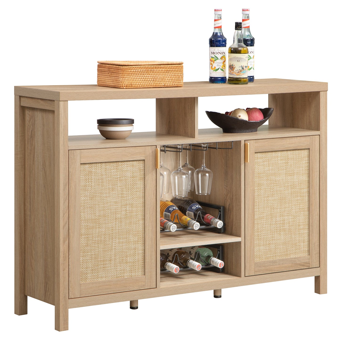 Meuble bar Savanna avec porte-verres
