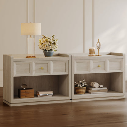Table de chevet Helio, 31 pouces de large 
