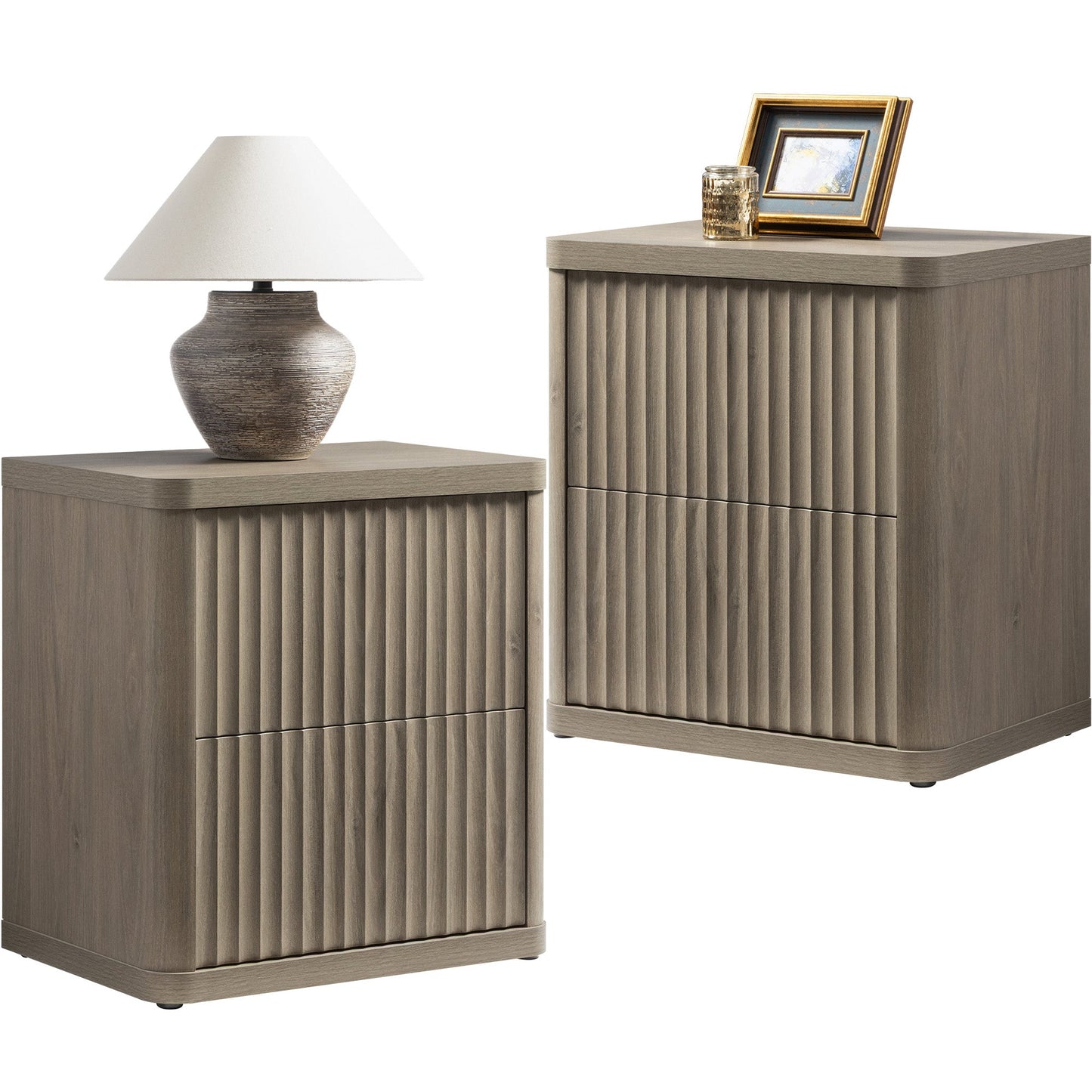 Table de chevet Cas avec 2 tiroirs 