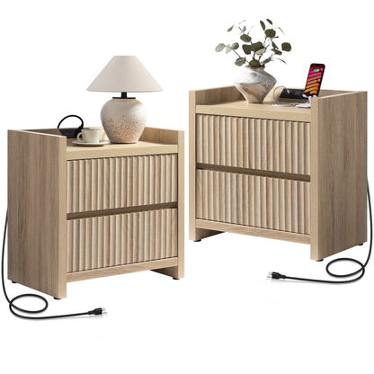 Tables d'appoint Prelude, 2 tiroirs 