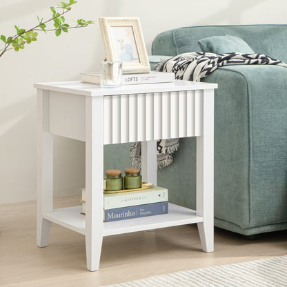 Table de chevet blanche Opus 