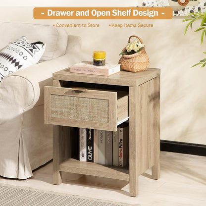 Ensemble table de chevet et commode à 6 tiroirs Savanna 
