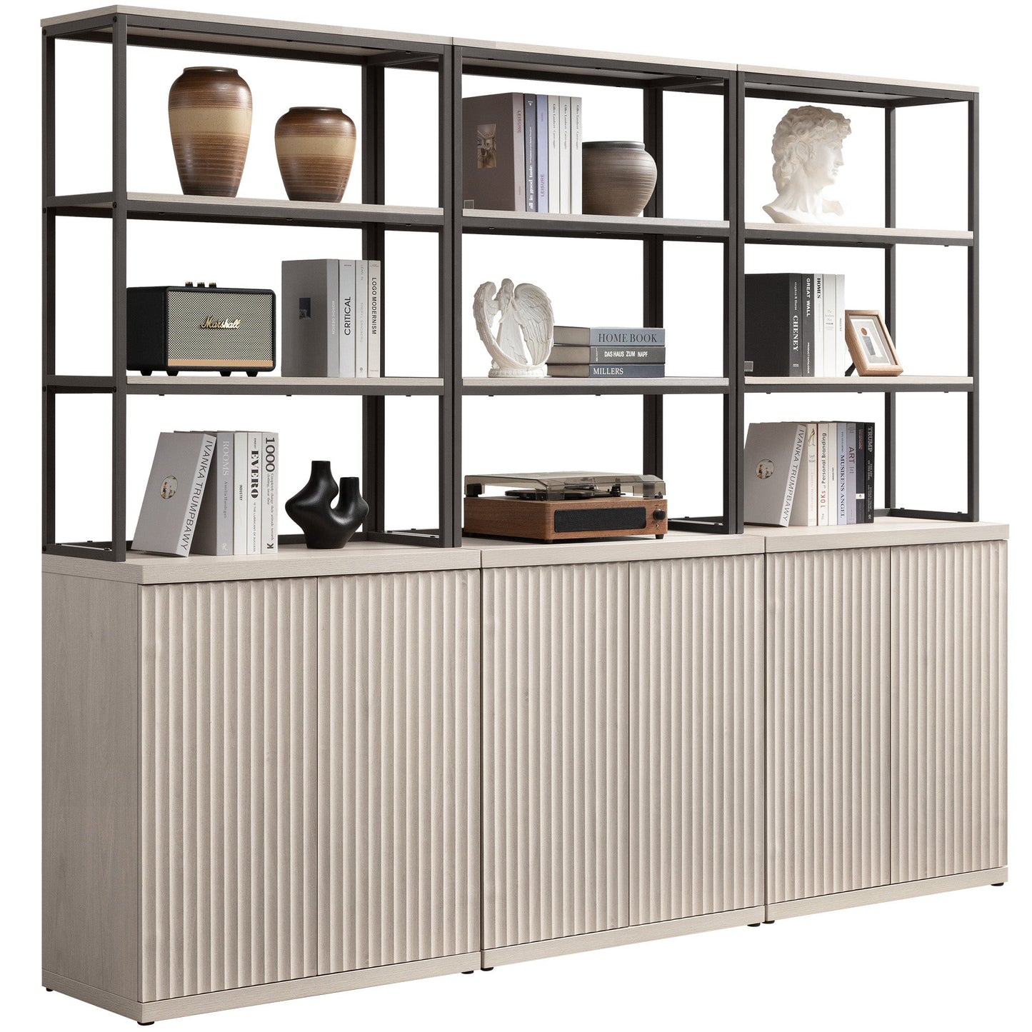Bibliothèque Stria avec rangement 