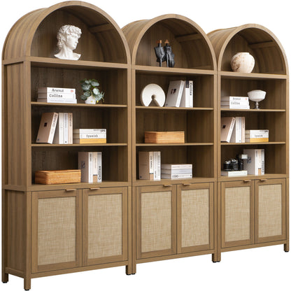 Bibliothèque arquée Savanna avec portes 