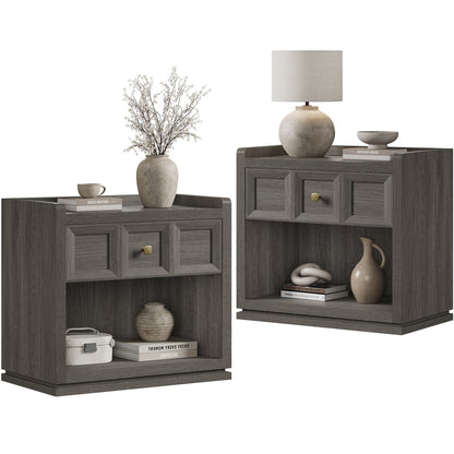 Table de chevet Helio, 26 pouces de large 