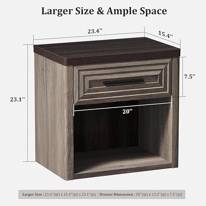 Tables de chevet Stria avec rangement 