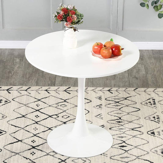 Table de salle à manger tulipe blanche de 31,5 po