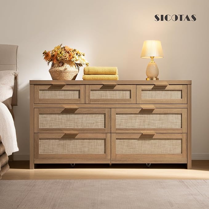 Table de chevet Savanna avec chargeur et commode 