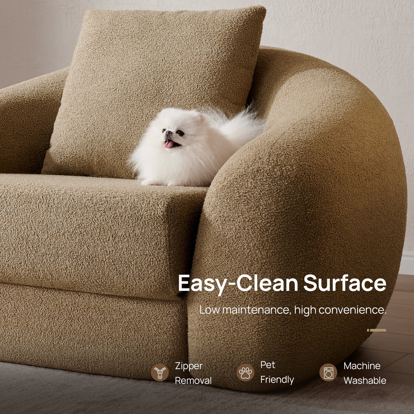 Fauteuil-canapé Nimbus, siège simple 
