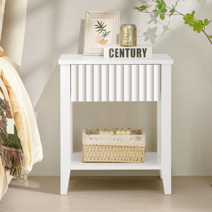 Table de chevet blanche Opus 