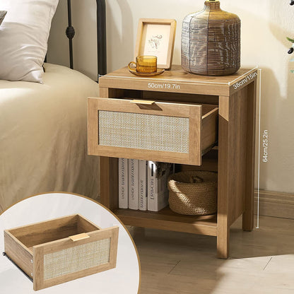 Ensemble table de chevet et commode Savanna 
