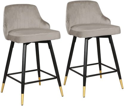 Ensemble de 2 tabourets de bar pivotants