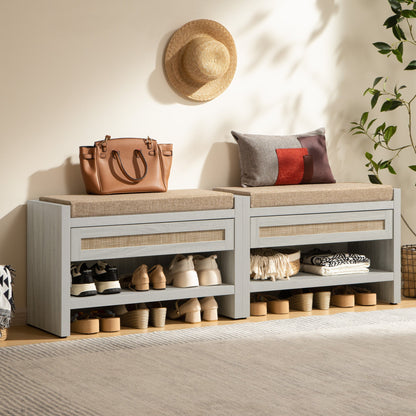 Banc à chaussures Savanna avec rangement 