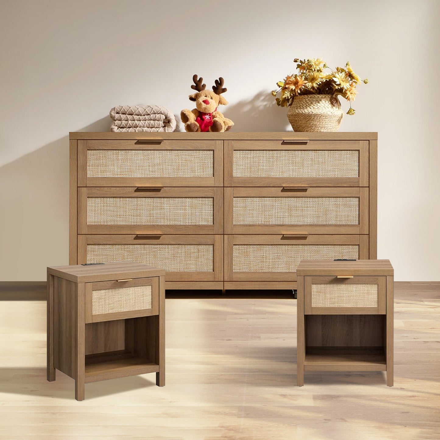 Ensemble de chambre à coucher Savanna avec armoire et chargeur 