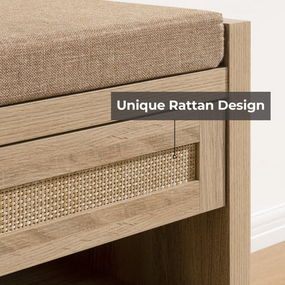 Banc à chaussures Savanna avec rangement 