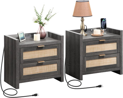 Table de chevet Savanna avec station de charge 