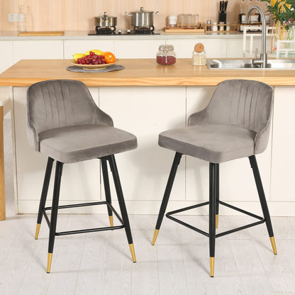Ensemble de 2 tabourets de bar pivotants