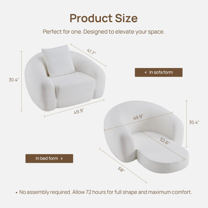 Fauteuil-canapé Nimbus, siège simple 