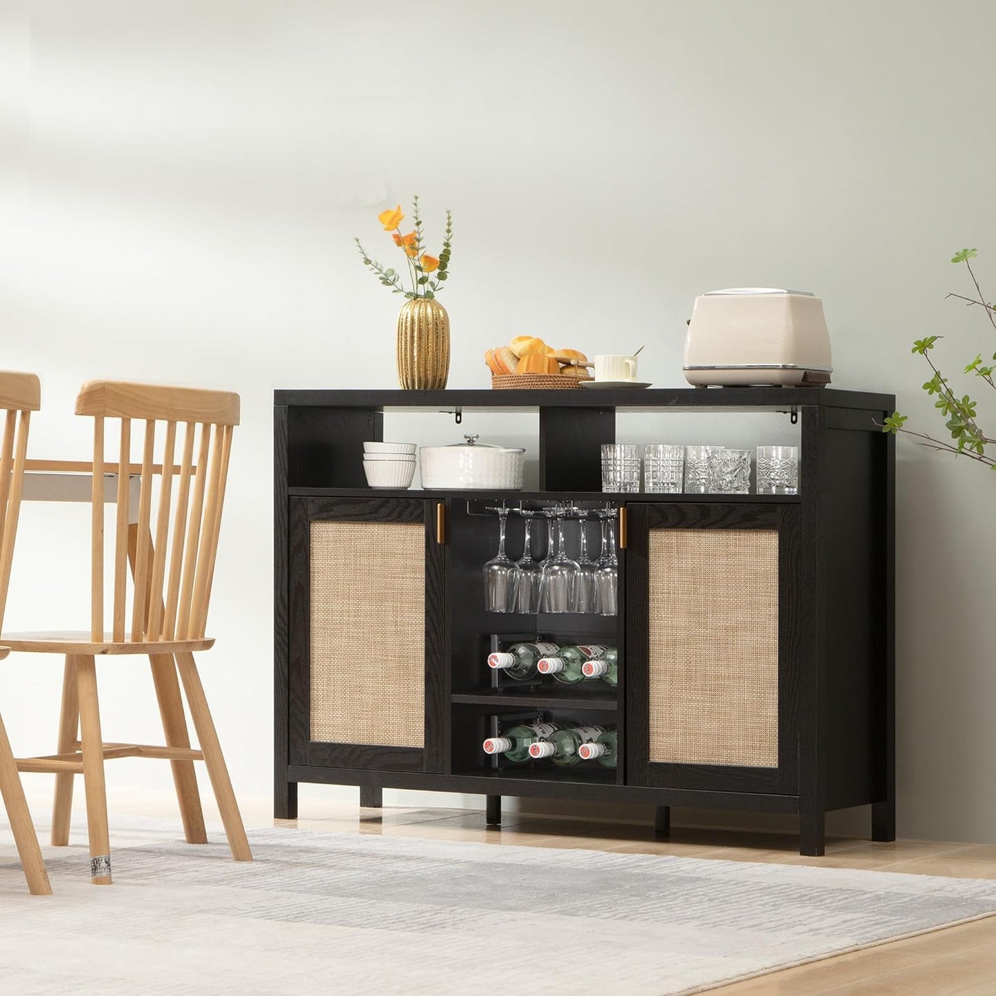 Meuble bar Savanna avec porte-verres