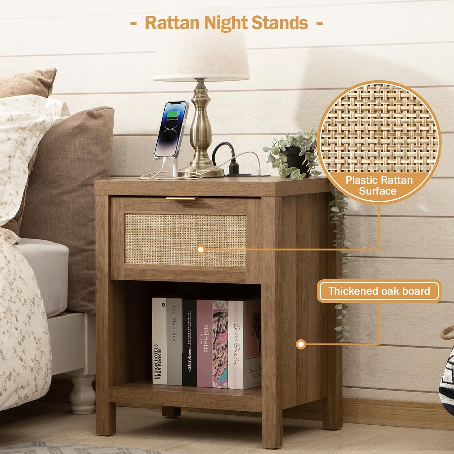 Ensemble de chambre à coucher Savanna avec armoire et station de charge 