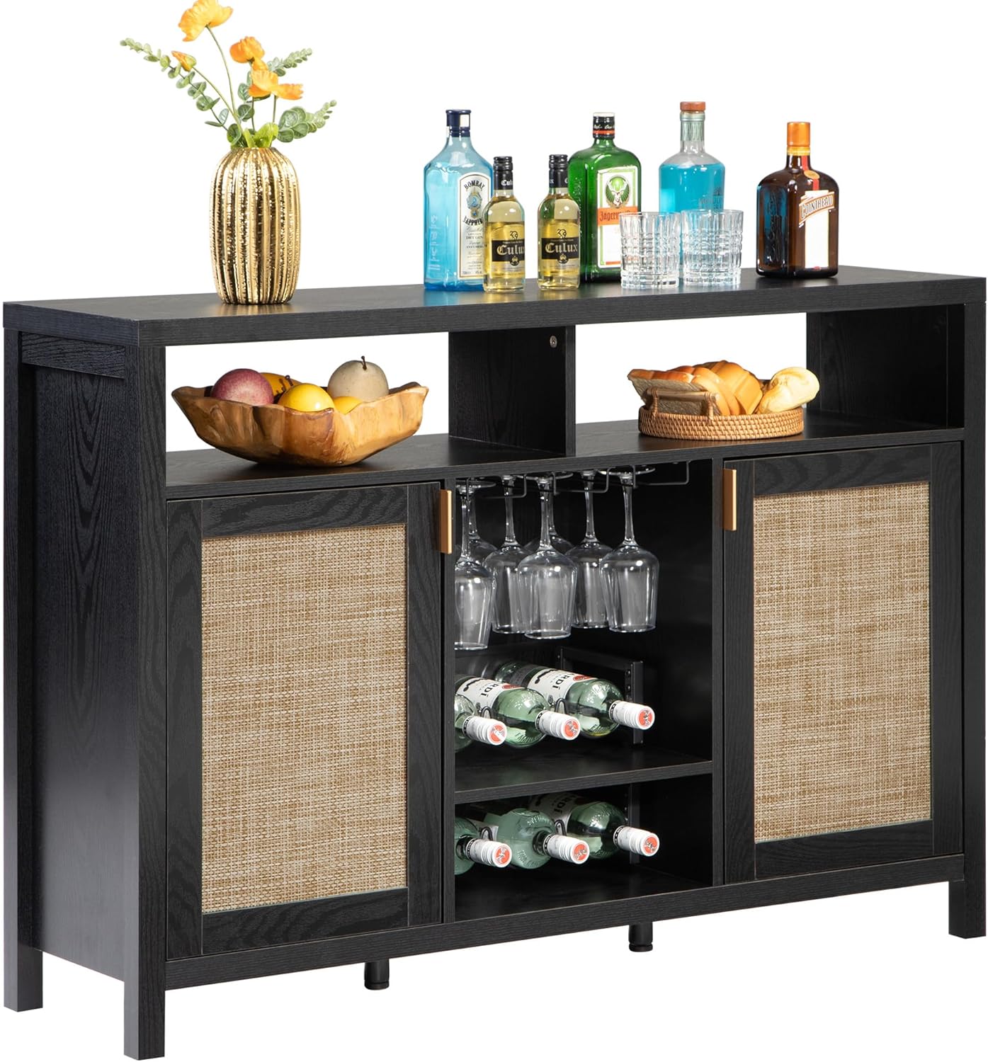 Meuble bar Savanna avec porte-verres