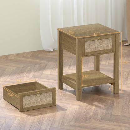 Table de chevet Terra avec 1 tiroir 