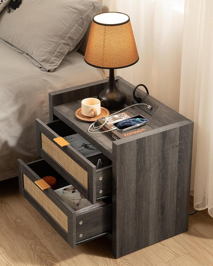 Table de chevet Savanna avec chargeur 