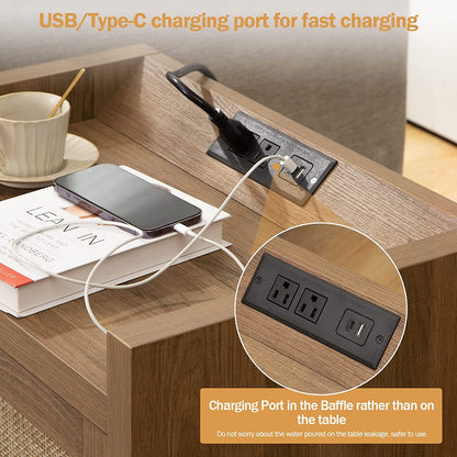 Table de chevet Savanna avec station de charge 