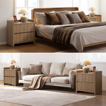 Tables d'appoint Prelude, 2 tiroirs 