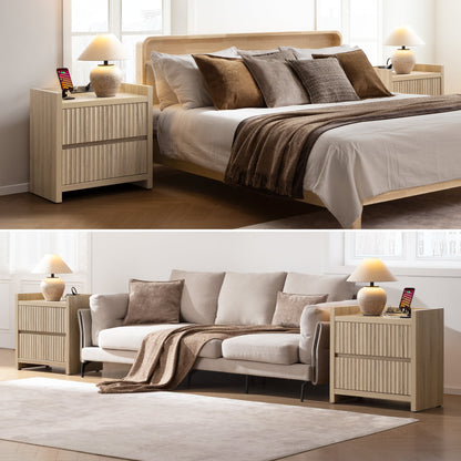 Tables d'appoint Prelude, 2 tiroirs 