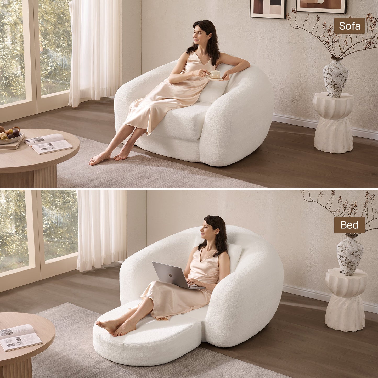 Fauteuil-canapé Nimbus, siège simple 