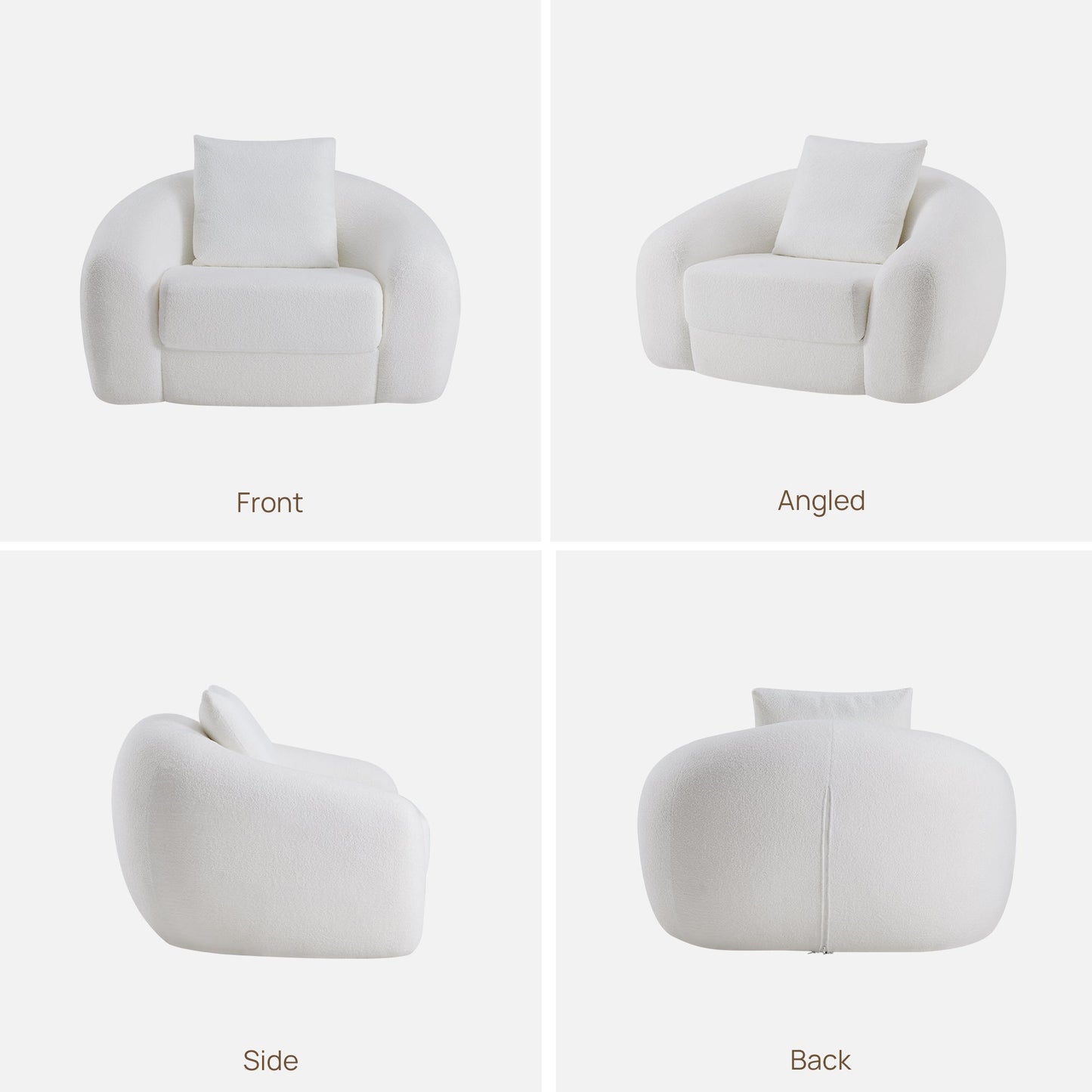 Fauteuil-canapé Nimbus, siège simple 