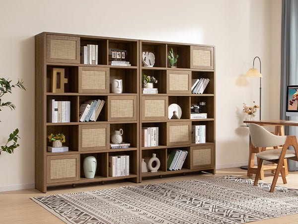 Bibliothèque en rotin Savanna