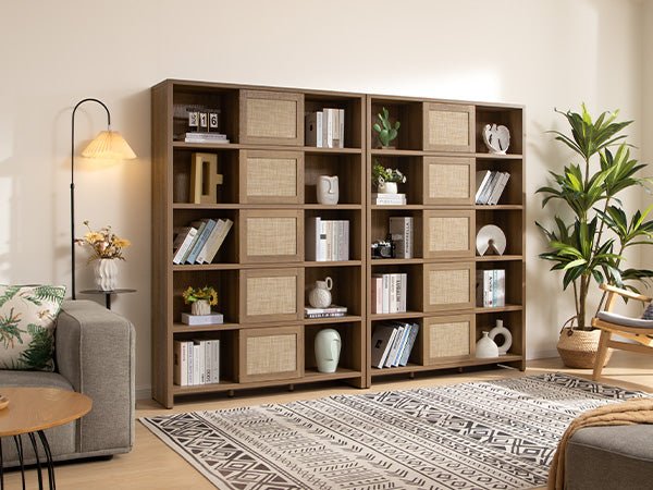 Bibliothèque en rotin Savanna