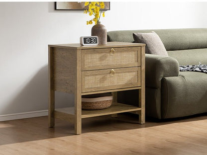 Grande table de chevet Terra, hauteur 25,6 pouces 