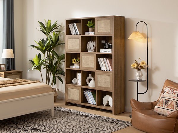 Bibliothèque en rotin Savanna