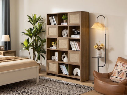 Bibliothèque en rotin Savanna
