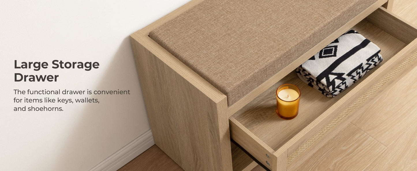 Banc à chaussures Savanna avec rangement 