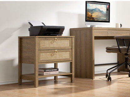 Grande table de chevet Terra, hauteur 25,6 pouces 