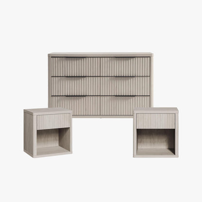 Ensemble commode et table de chevet Cas