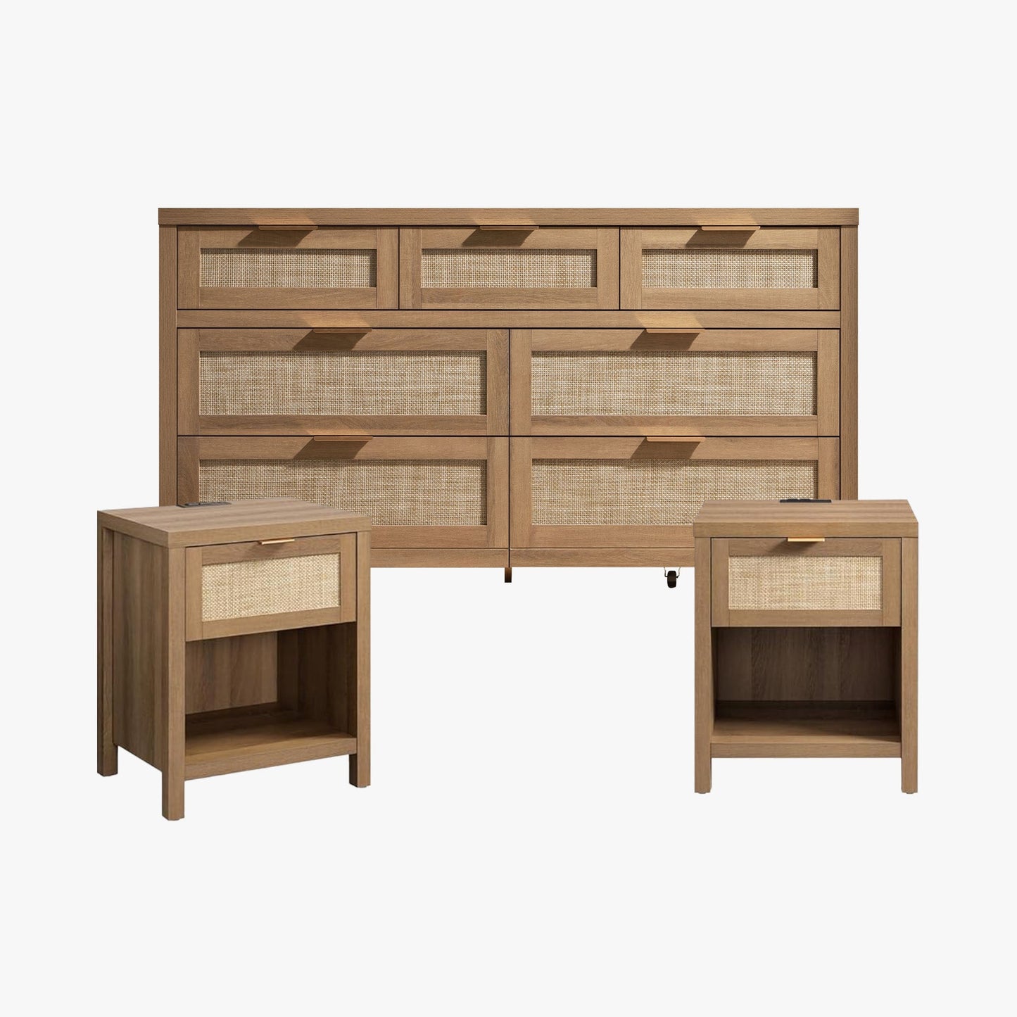 Ensemble de chambre à coucher Savanna avec armoire et station de charge 