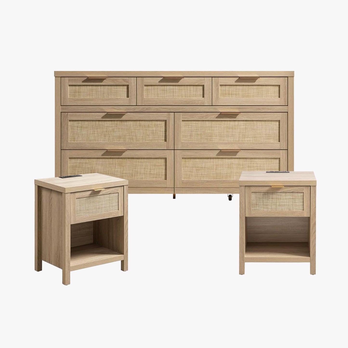 Ensemble de chambre à coucher Savanna avec armoire et station de charge 