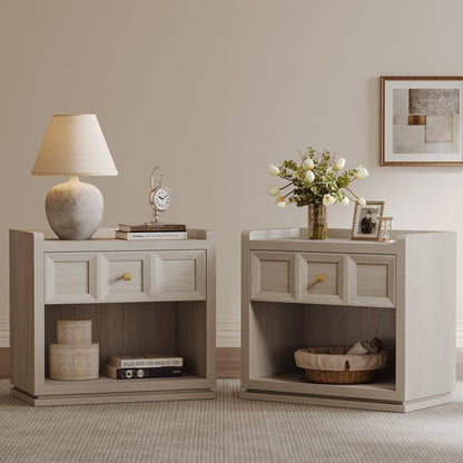 Table de chevet Helio, 26 pouces de large 