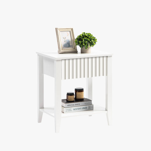 Table de chevet blanche Opus 