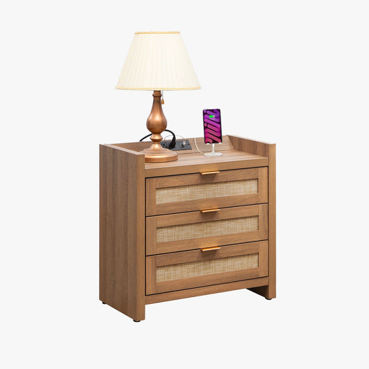 Table de chevet 3 tiroirs Savanna 