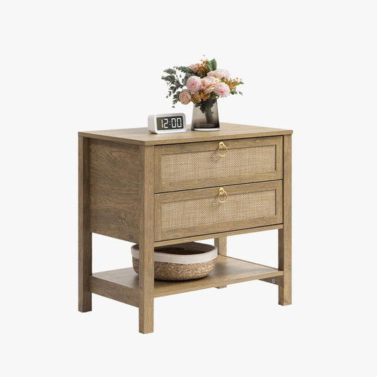 Grande table de chevet Terra, hauteur 25,6 pouces 