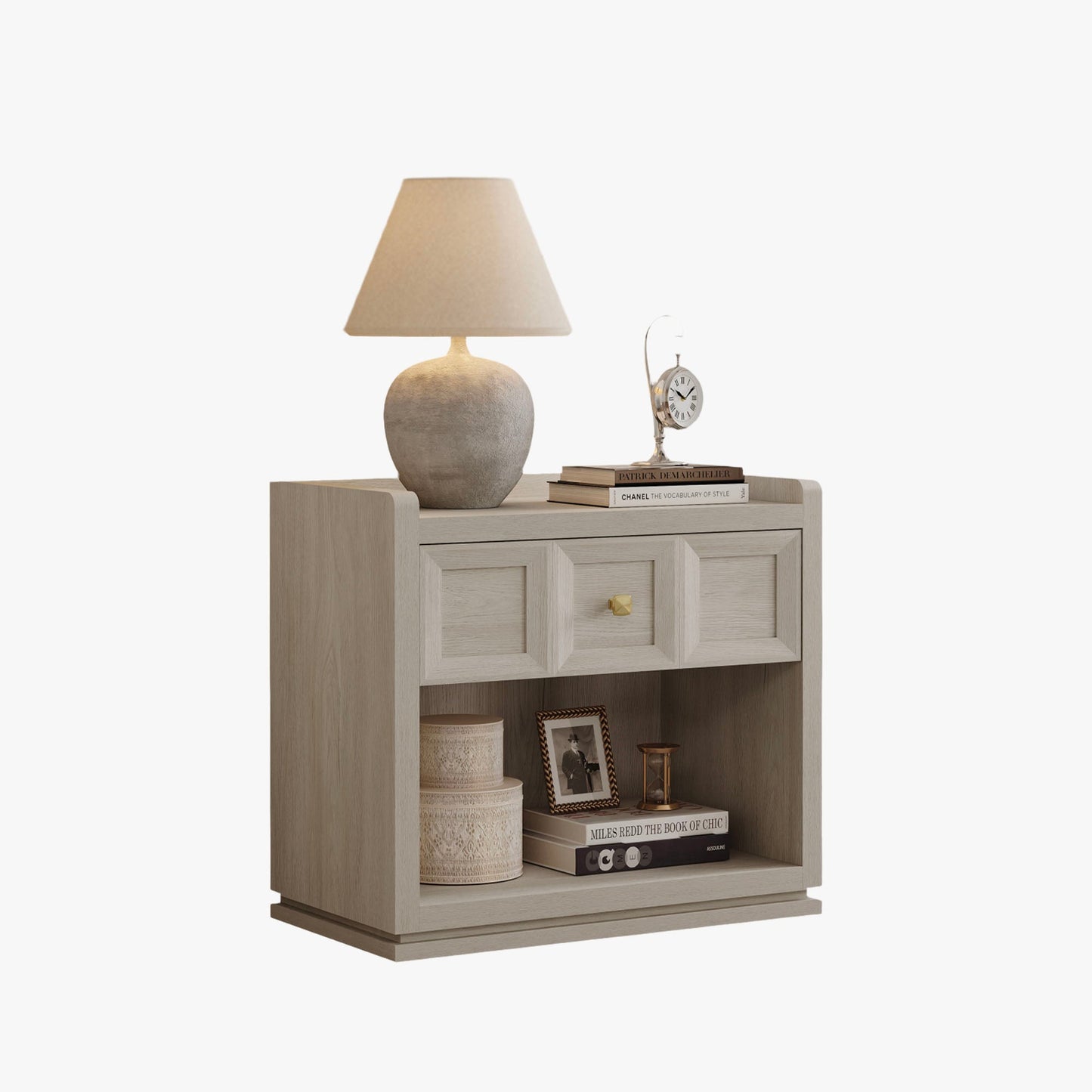Table de chevet Helio, 26 pouces de large 