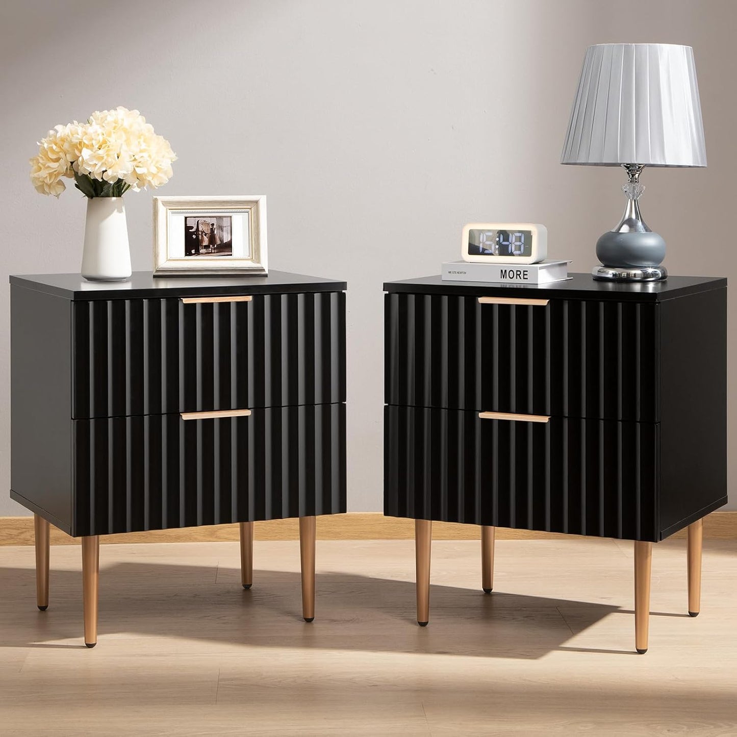 Table de chevet noire Opus