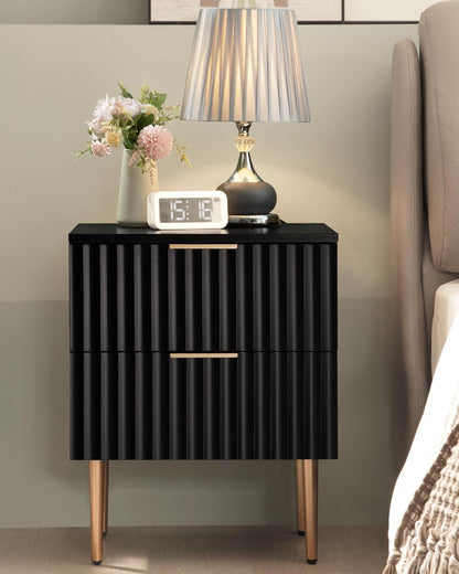 Table de chevet noire Opus