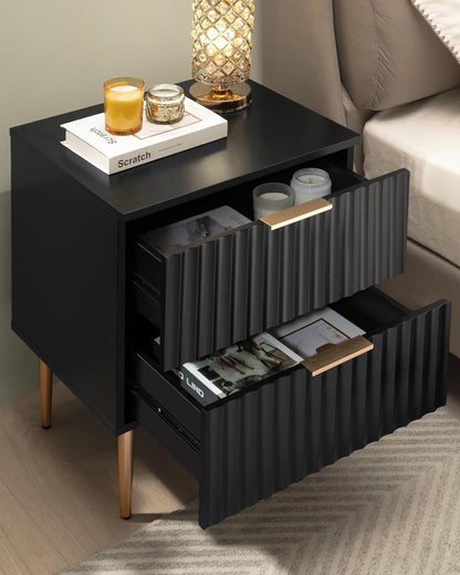 Table de chevet noire Opus